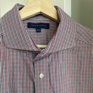 Tommy Hilfiger Slim Fit Button Down Dress Shirt, Men’s Size 17-1/2, 32-33